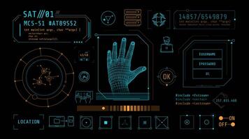 Animation of infographics about computer security on alpha channel. video