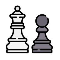 two chess pieces on a white background vector