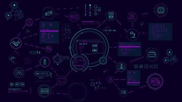 Animation of infographic schema about integrating AI into daily workflows. video