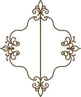 A decorative frame with ornate design vector