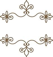 A decorative frame with flowers and leaves vector