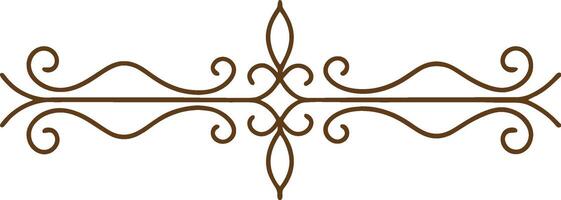 A brown and white design with swirls vector
