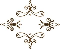A decorative design with swirls and swirls vector