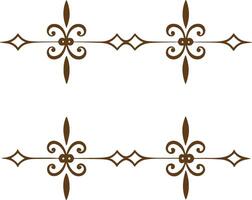 A set of decorative decorative elements vector