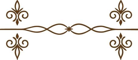 A decorative border with a decorative design vector