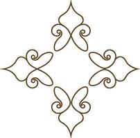 A decorative design with swirls and swirls vector
