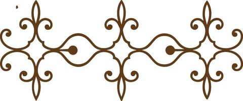 A decorative pattern in brown and white vector