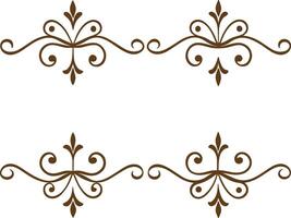 Decorative scroll border vector