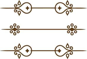 A set of decorative elements vector