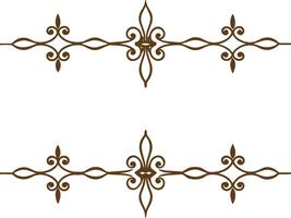 A set of decorative ornamental border vector