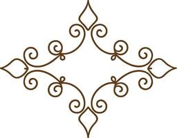 A decorative design with swirls and swirls vector