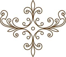 A decorative design with swirls and swirls vector