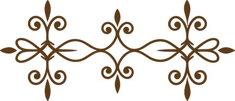 A decorative pattern in brown and white vector
