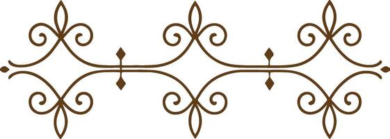 A decorative pattern in brown and white vector