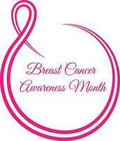 A Breast Cancer Awareness Month image design that is versatile, smooth, and clean, with a heartfelt touch, making it perfect for womens logos, posters, t-shirts, and other graphic projects. vector