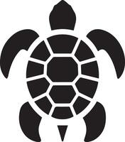A sea turtle swimming icon designed for various companies. The design is clean, stunning, and beautiful, making it ideal for logos, posters, t-shirts, and other graphic projects vector