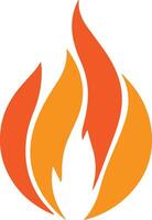 A fire flame icon image created for various types of companies. The design is clean, smooth, and outstanding, making it perfect for logos, posters, t-shirts, and other graphic projects vector