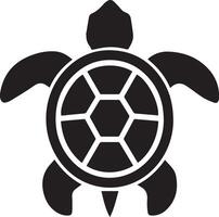 A black and white turtle swimming icon, created for multipurpose use. The sleek, minimalistic design makes it adaptable for a wide range of applications, including logos, icons, and t-shirt designs vector