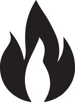 A fire flame icon created for various types of companies. The design is clean, smooth, and outstanding, making it perfect for logos, posters, t-shirts, and other graphic projects vector