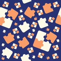 Puzzle Design kids seamless pattern vector