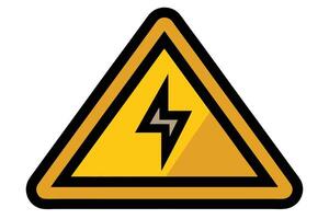 warning sign flat icon vector