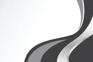 Black and white background with silver color shape vector