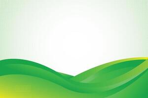 Green background with shapes vector