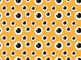 Seamless pattern with eyeballs vector