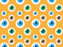 Seamless pattern with eyeballs vector