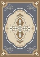 light colored abstract carpet Patterned floor rugs, room decoration mats vector