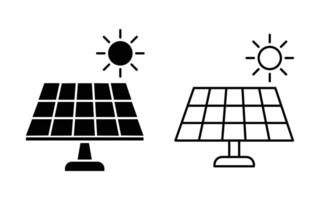 Solar Panel Icon. Sun energy icon. for graphic and web design collection logo design vector