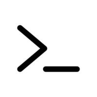 Command line icon. illustration. isolated on white background vector