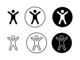 accessibility icon design set. universal access symbol. vector
