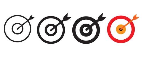 Target icon set, Goal. Set of goals. Target icon. Target, call, goal icon. on white background vector
