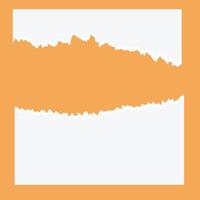 Torn paper sheet. Torn paper edge. Paper texture. Rough broken border of paper stripe. illustration isolated, vector