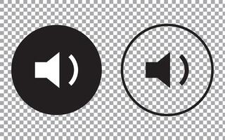 Speaker icon set. low volume icon . loudspeaker icon . sound symbol. vector