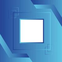 Minimalistic Blue Abstract Background with geometric shape element and white vector