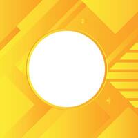 Simple Yellow Minimal Modern Gradient circle shape on Abstract background Design for background, banner, website template, social media, poster, sale banner and more vector