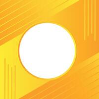 Minimal Yellow Abstract background white circle in center. Design for background, banner, website template, social media, poster, sale banner and more vector