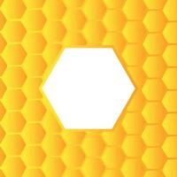 Abstract yellow hexagons on background with space white hexagons in center. Design for background, banner, website template, social media, poster, sale banner and more vector