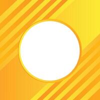 Abstract yellow circles geometric shape background with halftone line decoration. Modern simple overlap circle shape creative design with shadow. vector