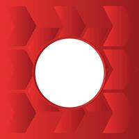 Abstract red hexagons on background with space white circle in center. Design for background, banner, website template, social media, poster, sale banner and more vector