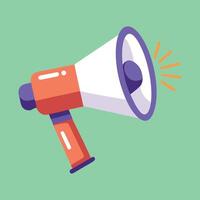 Continuous single one line art drawing of megaphone speaker for news and promotion illustration. vector