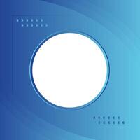 Blue Gradient background White circle in center Design for background, banner, website template, social media, poster, sale banner and more vector