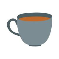 Coffee, cocoa cup isolated on white background. Design for invitation or greeting card, poster vector