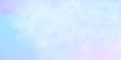 Panoramic abstract pink blue sky background. Skyscape with fluffy clouds. Gradient fantasy paradise background. vector