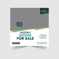 Website banner design for real estate social media updates. vector
