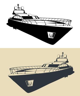 High-speed motor yacht