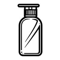 spray icon or modern line symbol. line art and icon design with bold outline. Black and white Pixel Perfect minimalistic symbol isolated white background. Silhouette simple thin sign vector