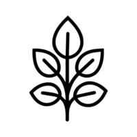 seed icon or modern line symbol. line art and icon design with bold outline. Black and white Pixel Perfect minimalistic symbol isolated white background. Silhouette simple thin sign vector